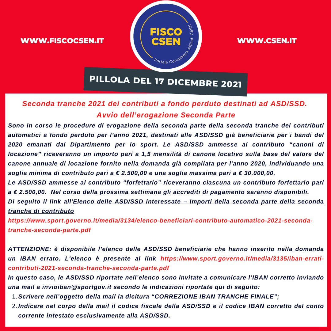 17 dicembre Seconda tranche 2021 dei contributi a fondo perduto (1).png