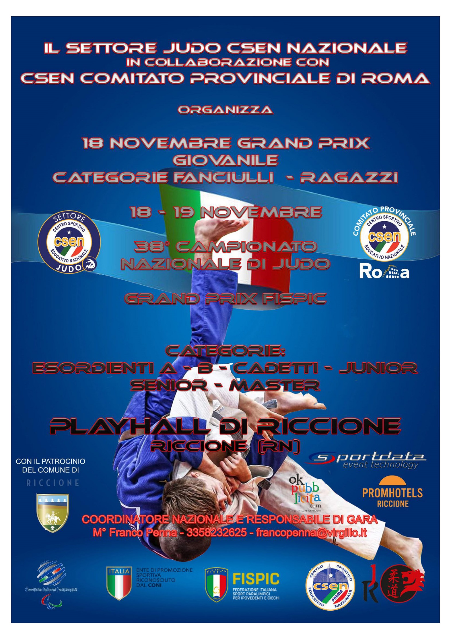 38° CAMPIONATO NAZIONALE CSEN JUDO 