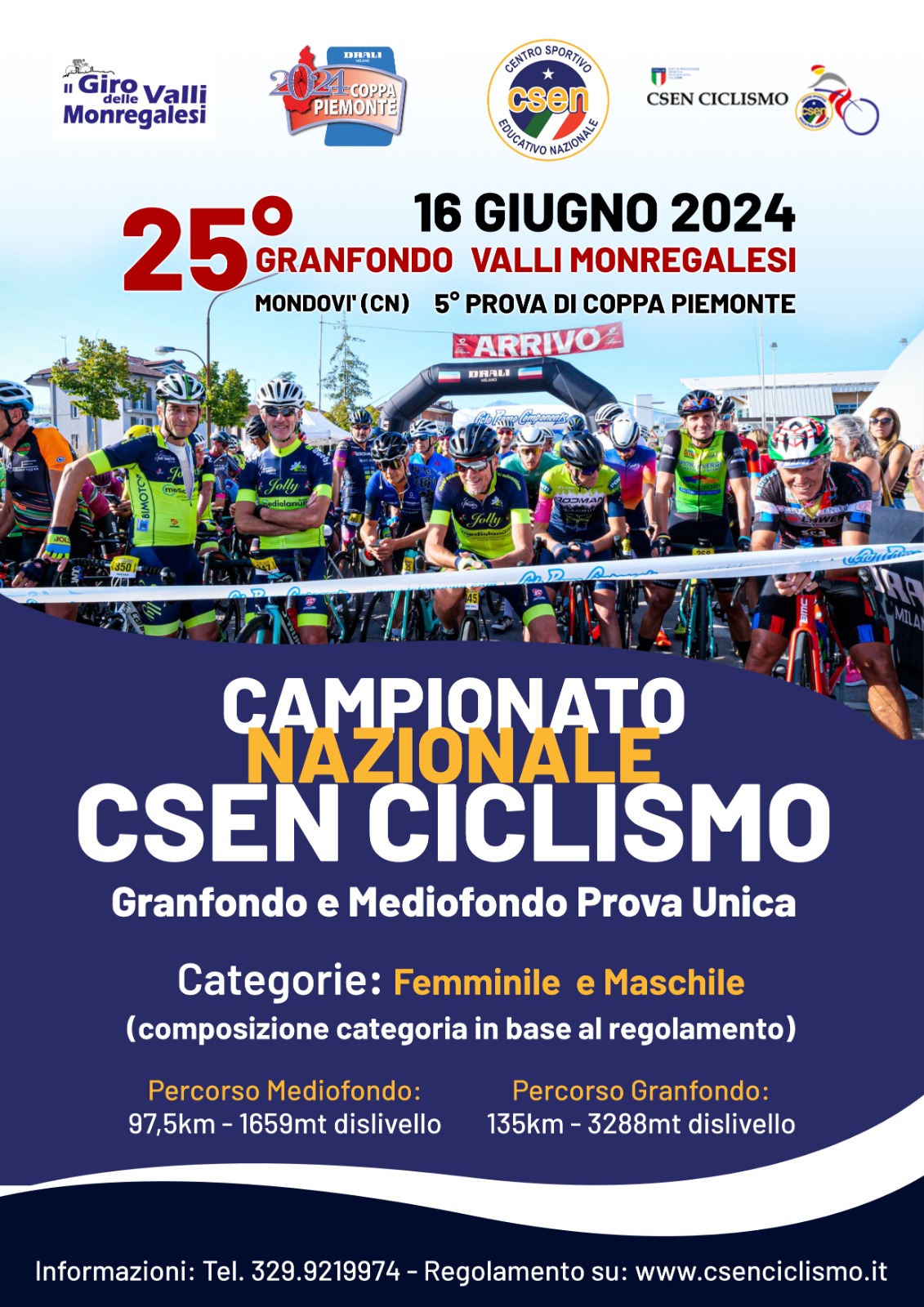 CAMPIONATO NAZIONALE CSEN CICLISMO 16 GIUGNO 2024