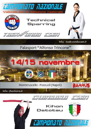 CAMPIONATO NAZIONALE TAEKWONDO - CHANBARA 2015