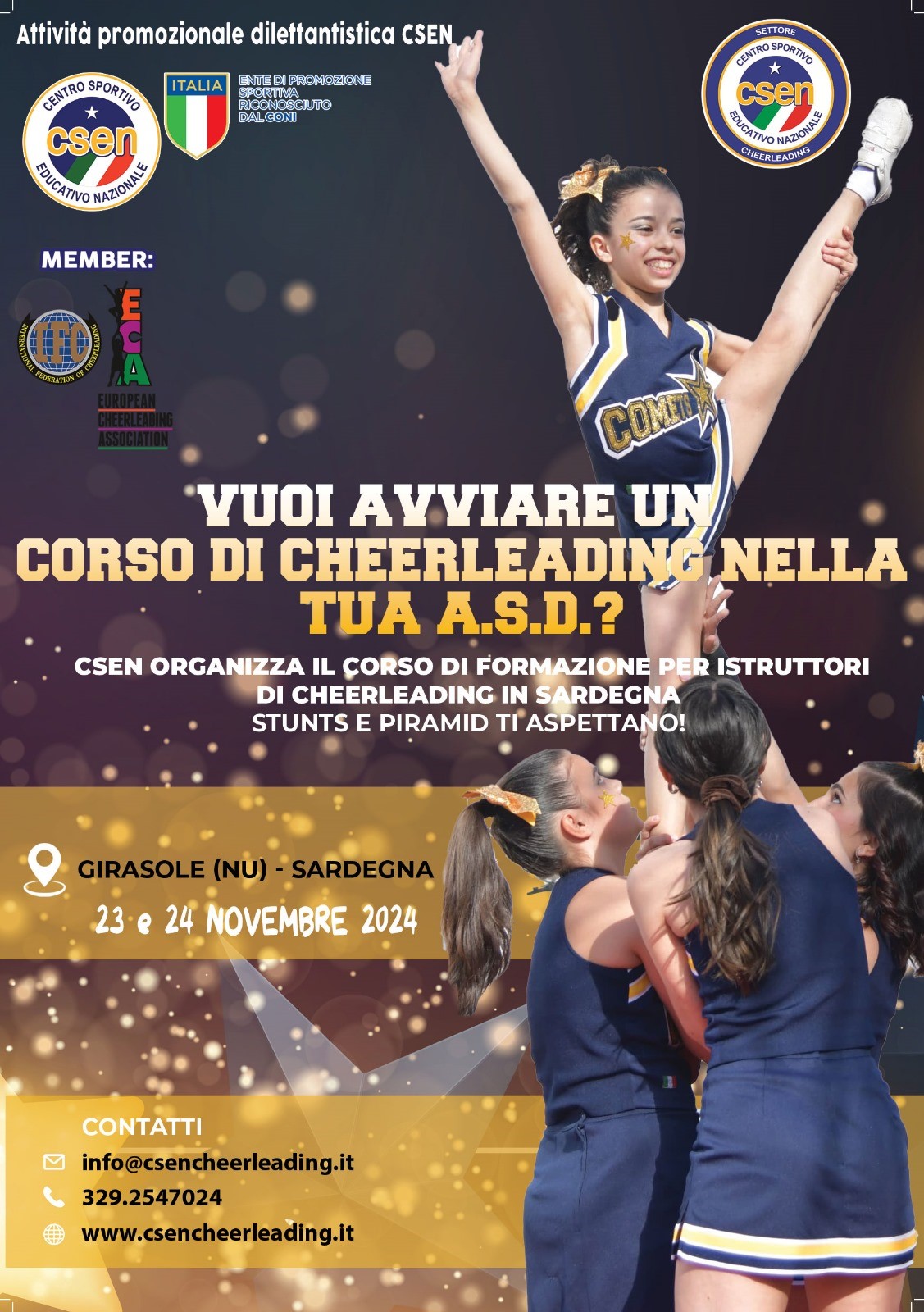 formazione istruttori cheer sardegna